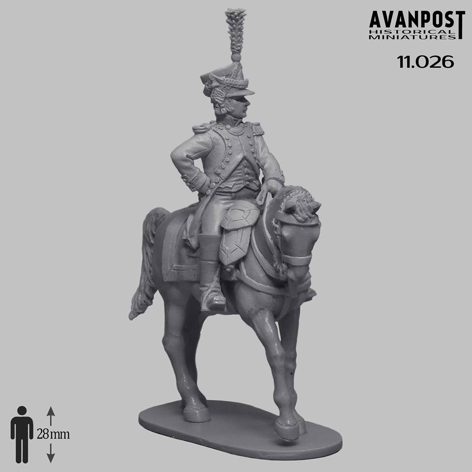 Painting Wargames Figures 28mm Avanpost Napoleonic French Officer
