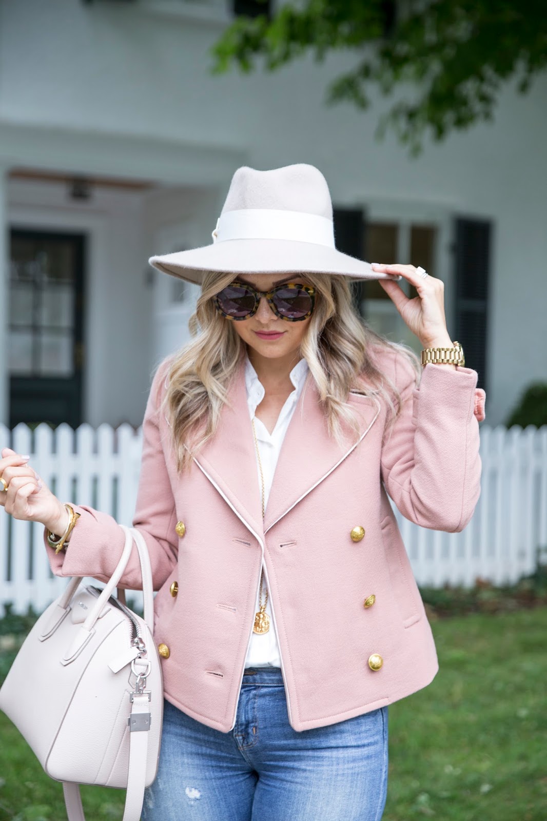 Pink Peacoat Suburban FauxPas