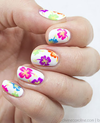 Uñas Decoradas con Flores 2017 Uñas Decoradas con Flores 2017