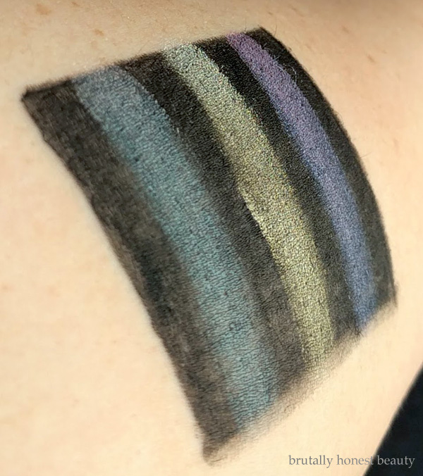 Swatches of of L'Oréal Infallible Galaxy Lumiere Holographic Eyeshadows