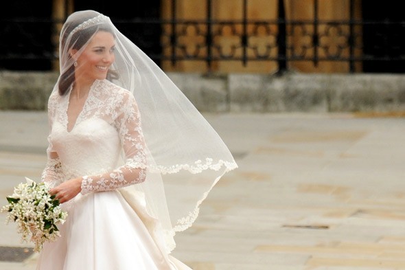 I 39ve always admired long sleeved lace wedding gowns and I thought Kate