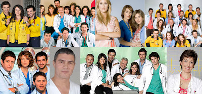 Posados de los actores de la serie médica de Telecinco