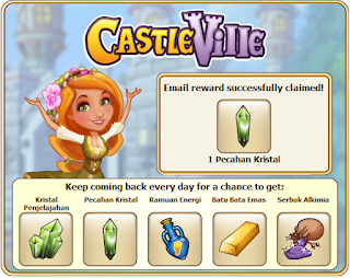 CastleVille email reward may 09