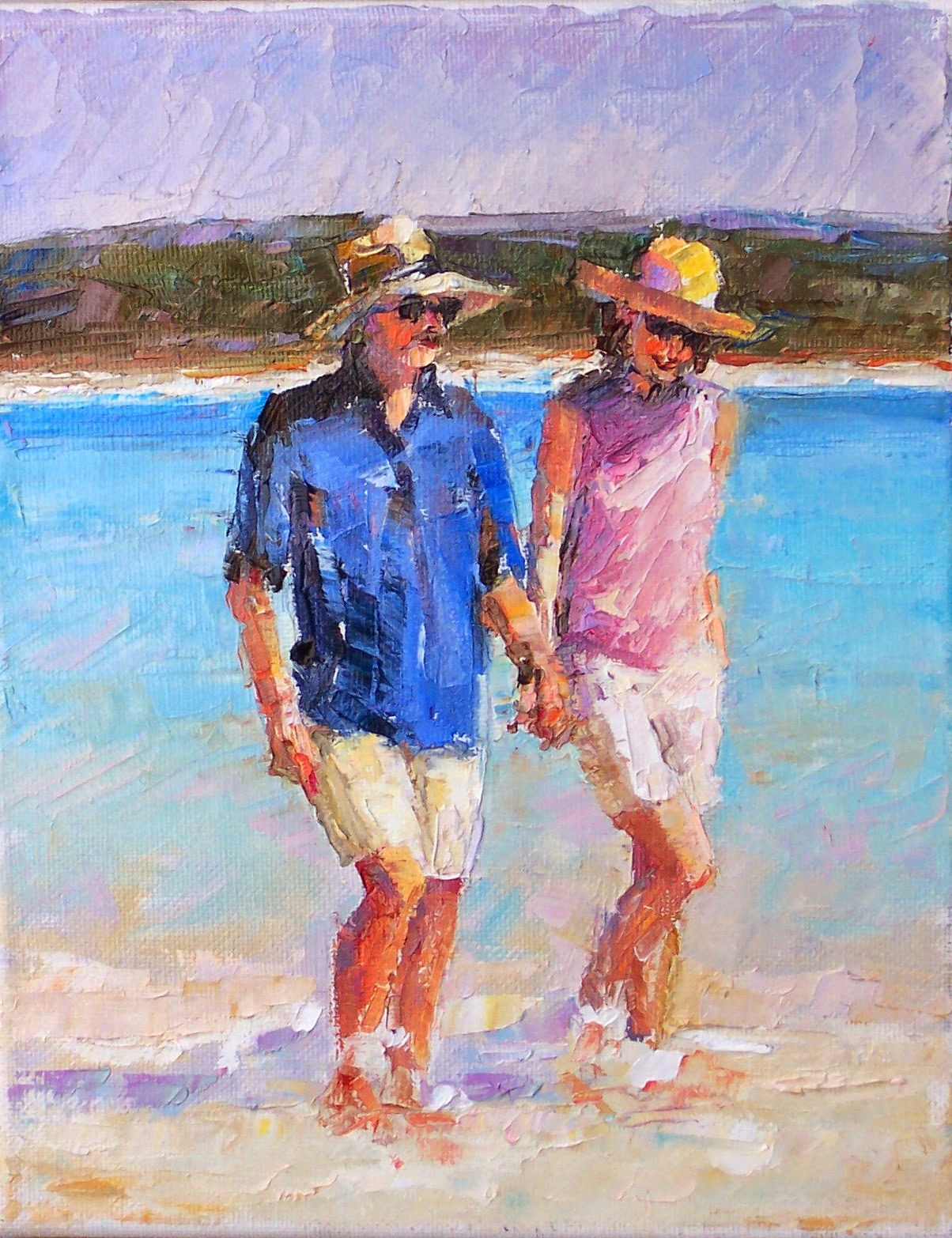 Art Every Day Vacation,figure,oil on canvas,10x8,price700