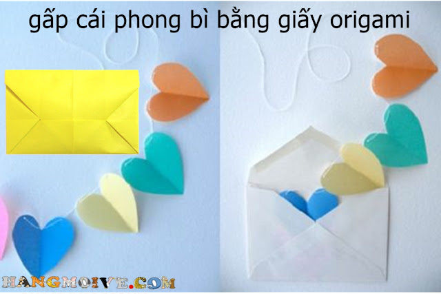 Cách gấp, xếp cái phong bì bằng giấy origami - How to make an Envelope {featured} Cách gấp, xếp cái phong bì bằng giấy origami - How to make an Envelope