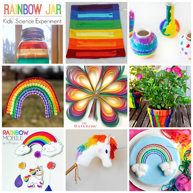 15+ Happy Rainbow Crafts | Pink Stripey Socks