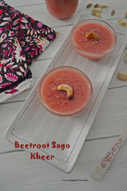 Beetroot Sago Kheer Recipe | Beetrrot Javarisi Payasam | Sabudana Kheer Recipe with Beetroot 