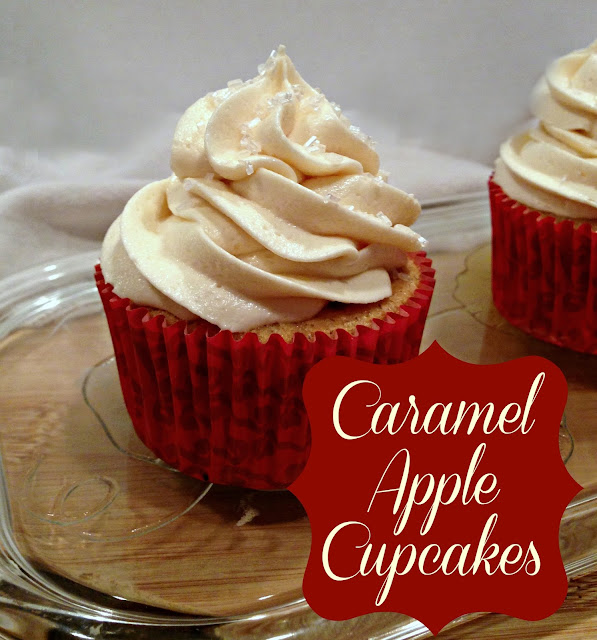 Apple Caramel Cupcakes | The TipToe Fairy #cupcakerecipes #cupcakes #applerecipes #fallrecipes