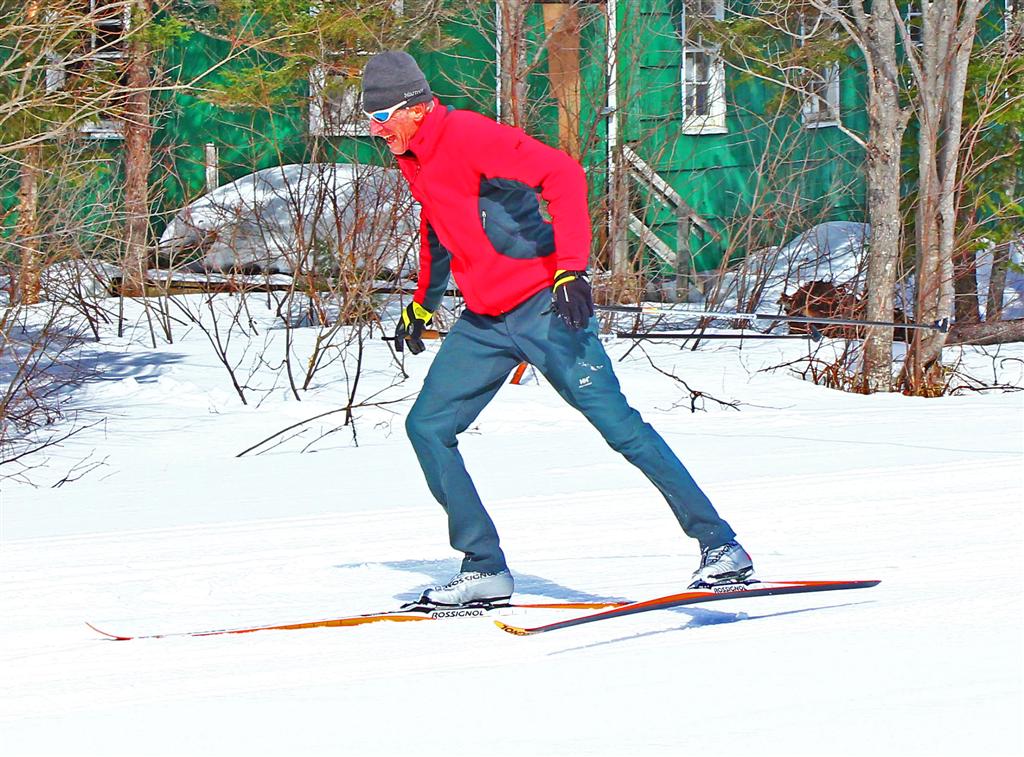 Keith Nicol Adventures Learning to Skate on Classic Ski Equipment