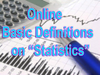 Online Basic Definitions on Statistics