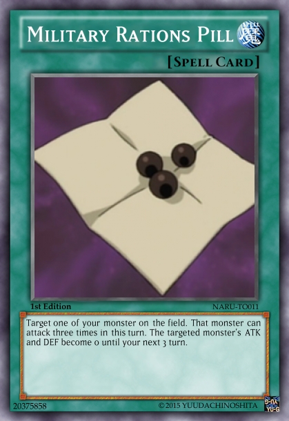 Fanmade Yu-Gi-Oh! card: [S] Military Rations Pill
