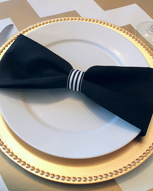 mint love social club {simple bow tie table setting}