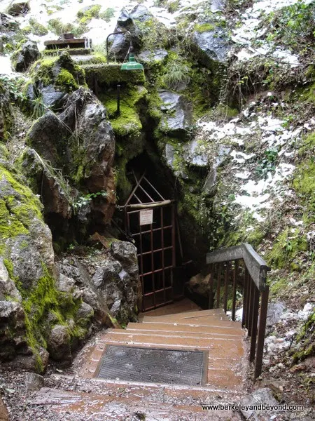 entrance to Black Chasm Cavern in Volcano, California