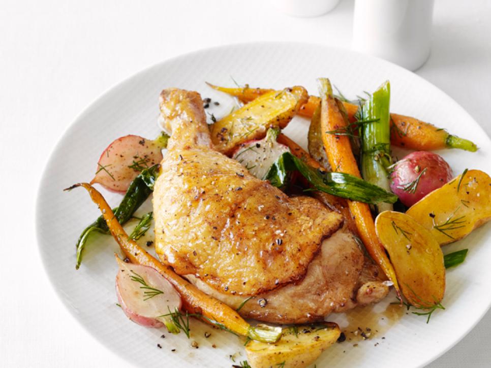 Roast Chicken with Spring Vegetables Recipe Best Recipes