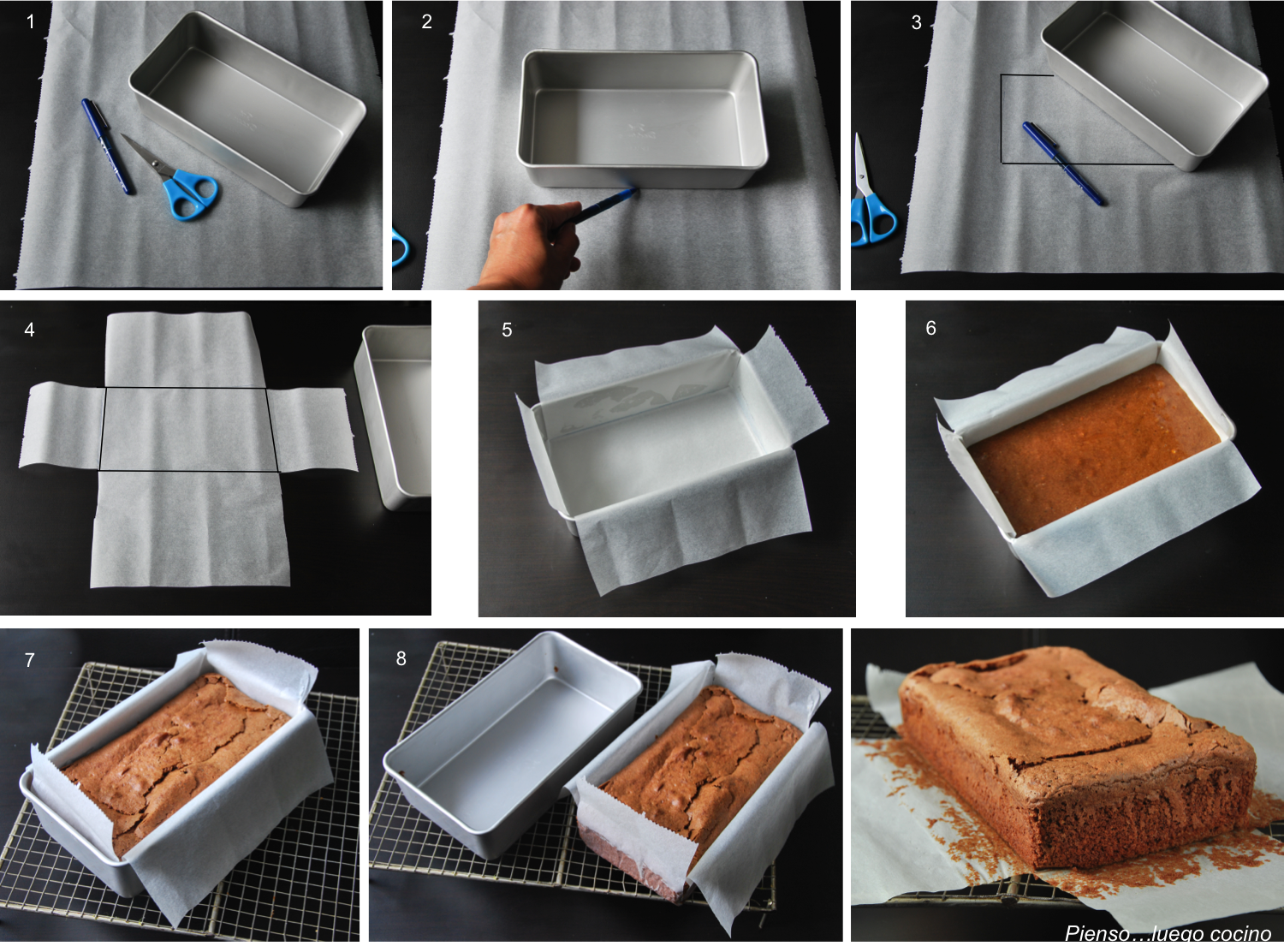 Cómo hacer moldes para pasteles - 11 pasos