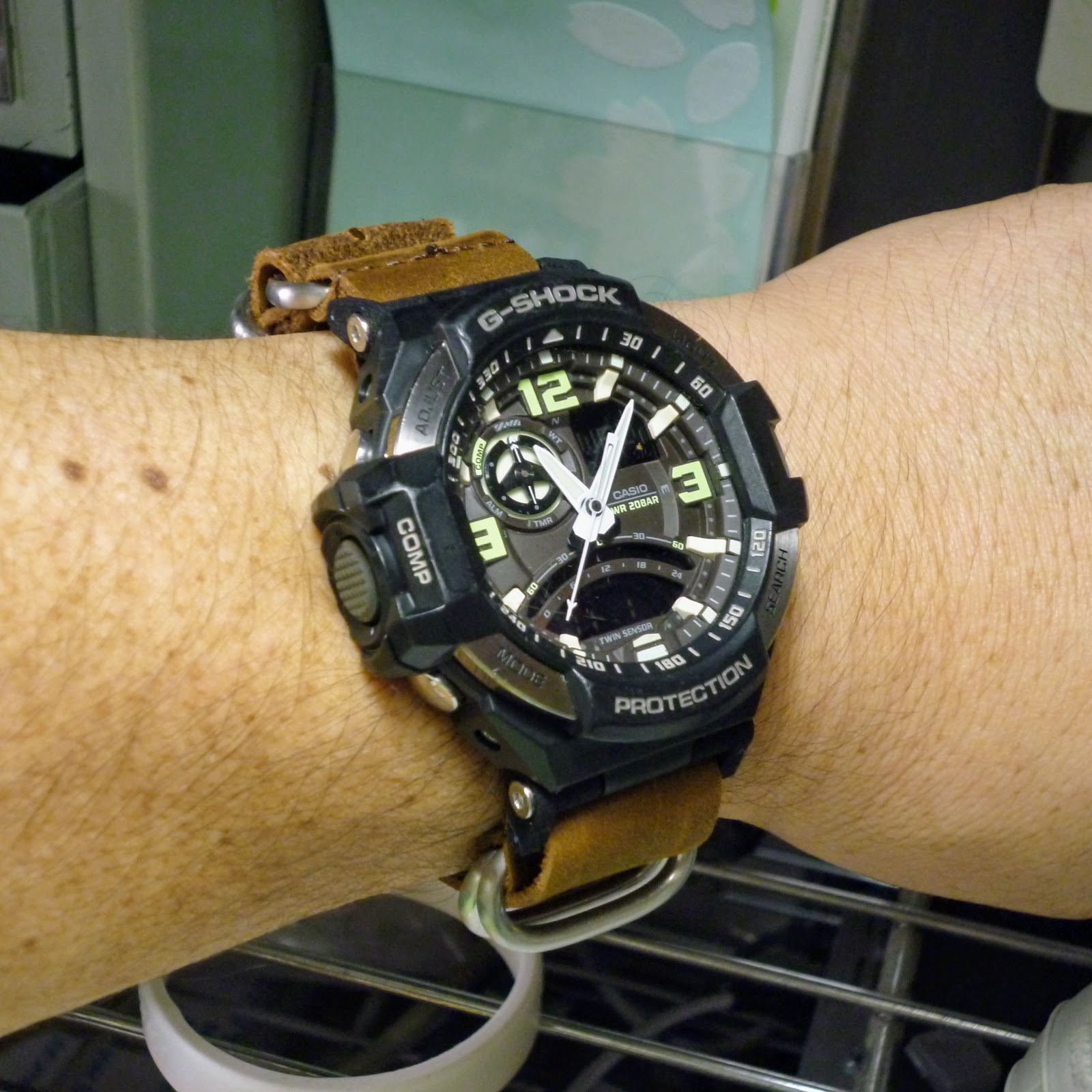 NATOベルト付けました、CASIO G-SHOCK GA-1000-1BJF