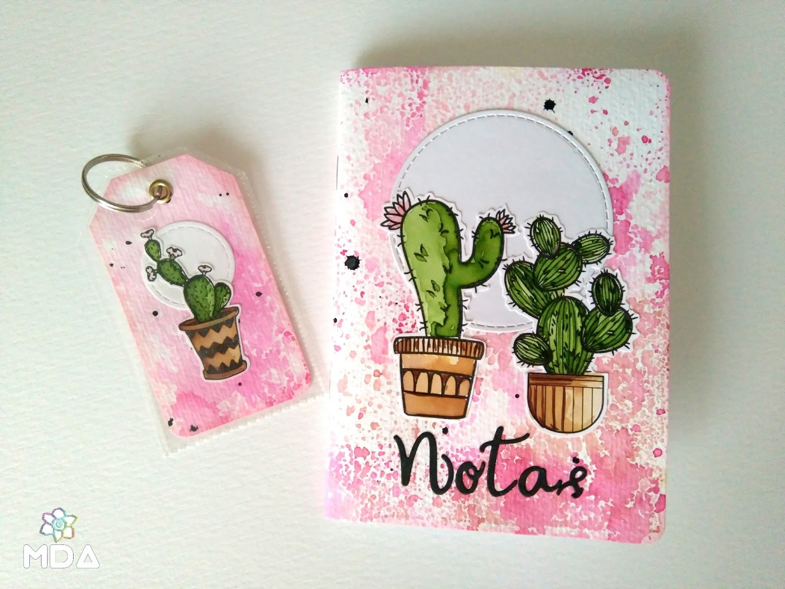 MDA: Libretas con cactus acuareladas