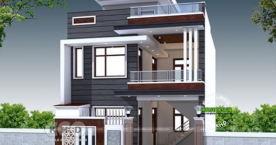 Kerala home design and floor plans - 8000+ houses: 2200 sq-ft 4 bedroom