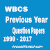 WBCS Preliminary Previous Year Question Papers pdf Download | 1999 - 2017 Question Papers PDF Download
