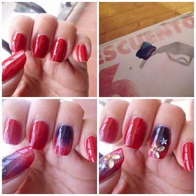 manicura degradada paso a paso