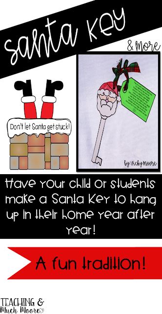 Make a Santa Key with your child or students and help to create a fun tradition in their home.