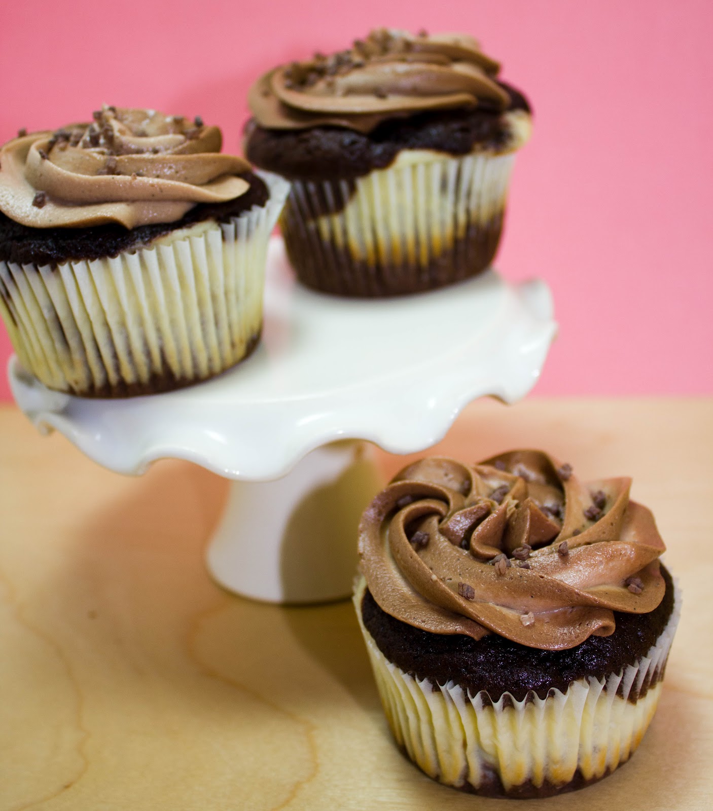 It&amp;#39;s the little things in life...: Chocolate Cheesecake Marbled Cupcakes