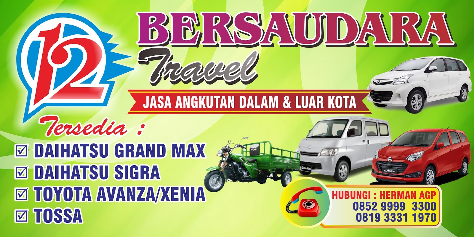 Spanduk Travel Mobil Spanduk Travel Mobil