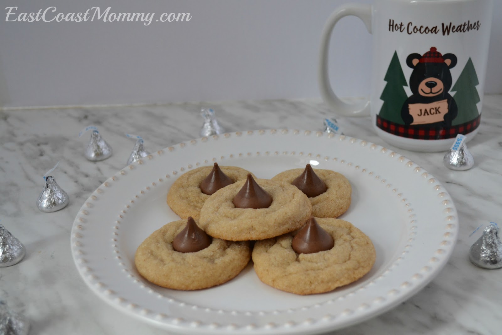 East Coast Mommy Chocolate Kiss Peanut Butter Cookies