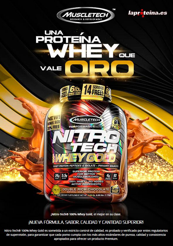 LaProteina.es - Muscletech Nitrotech 100% Whey Gold 1,13 Kg