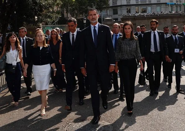 King Felipe VI and Queen Letizia of Spain attended memorial ceremony for victims of Barcelona and Cambrils terrorist attack