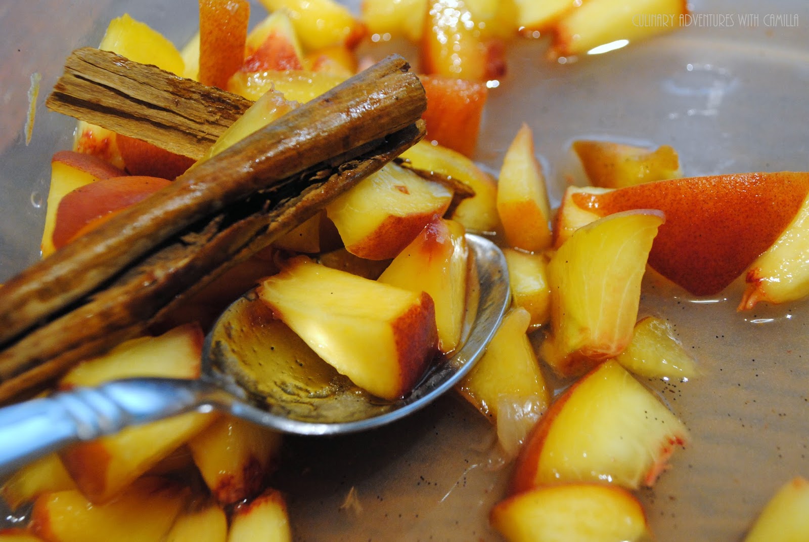 Spiced Macerated Peaches