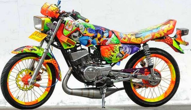 Foto , Gambar , dan Cara Modifikasi Motor Yamaha Rx King Paling Keren