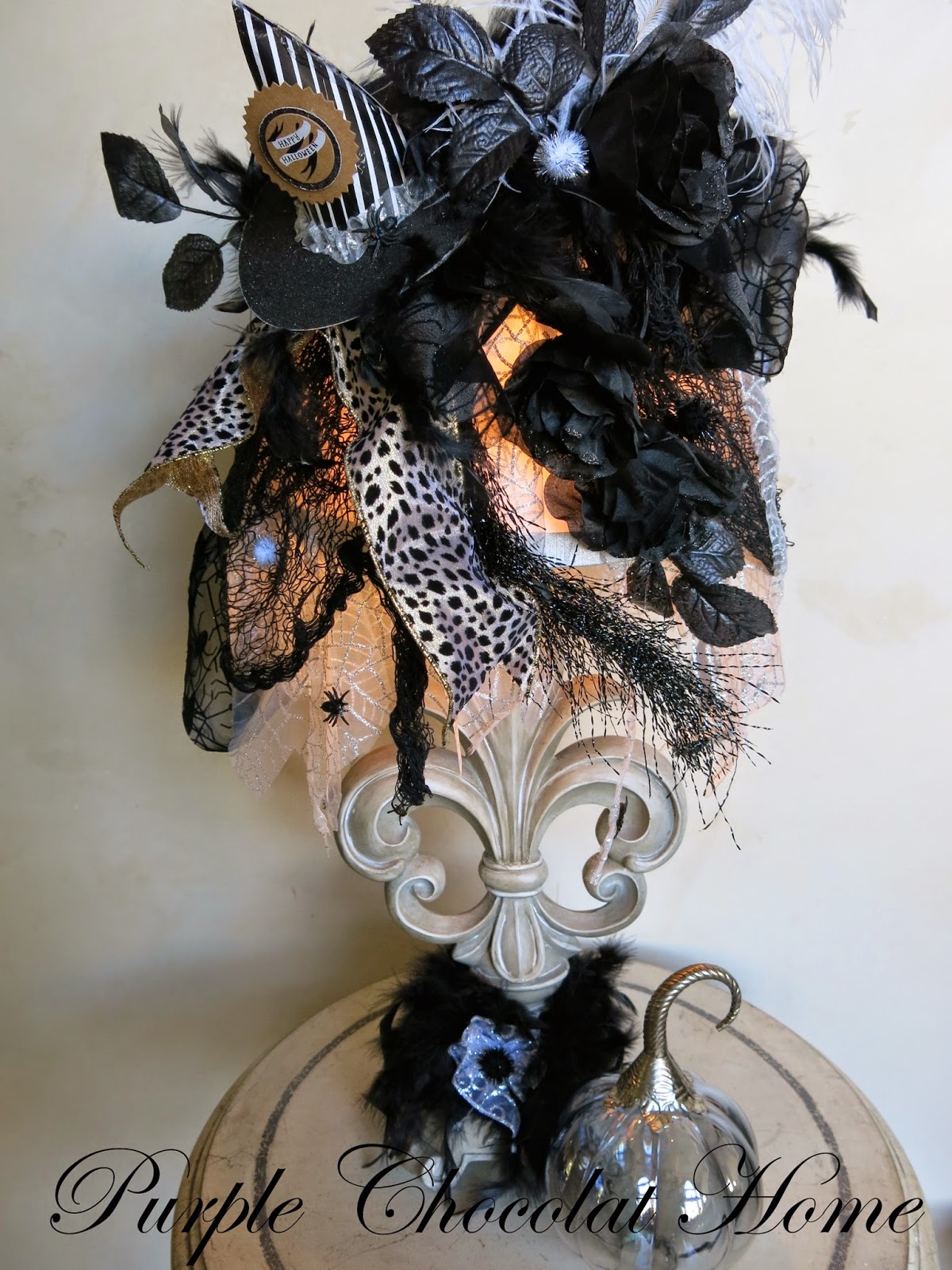 Halloween Lampshade Purple Chocolat Home