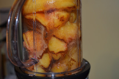 Peaches & Cinnamon ready to puree Photo by Trisha Field
