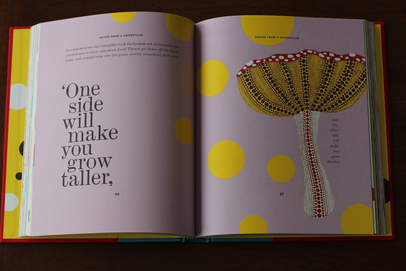 days fall like leaves Yayoi Kusama's Alice in Wonderland