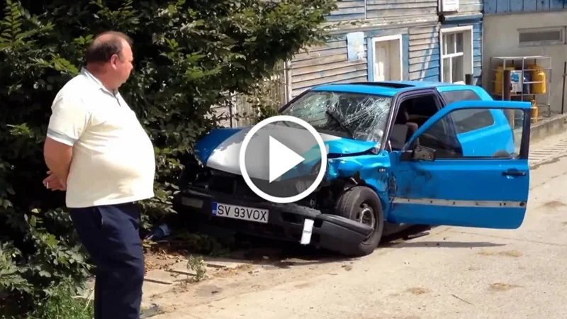 VIDEO Accident la Ilișești, 24 august 2016