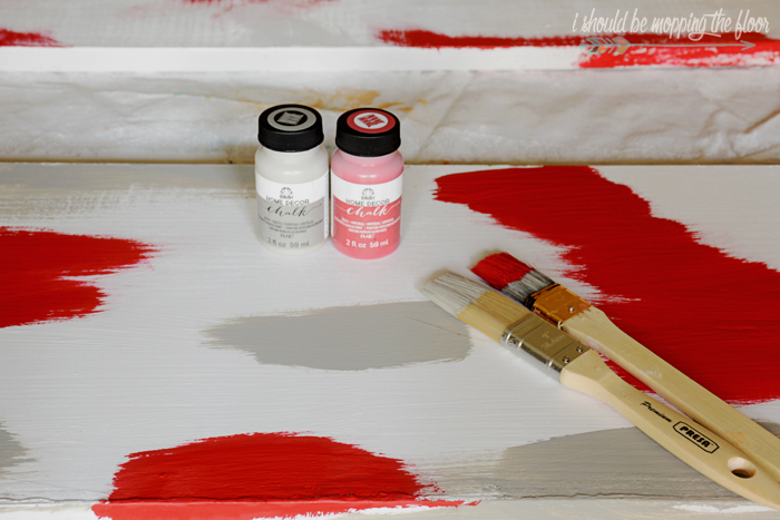Layering Paint for a Vintage Finish: using several different colors of paint and a wax puck for a very vintage look.