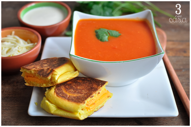 sopa tomate com creme de leite