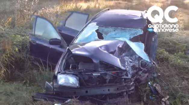 28-year-old Albanian dies after tragic accident in Chivasso Volvo V40 after the accident