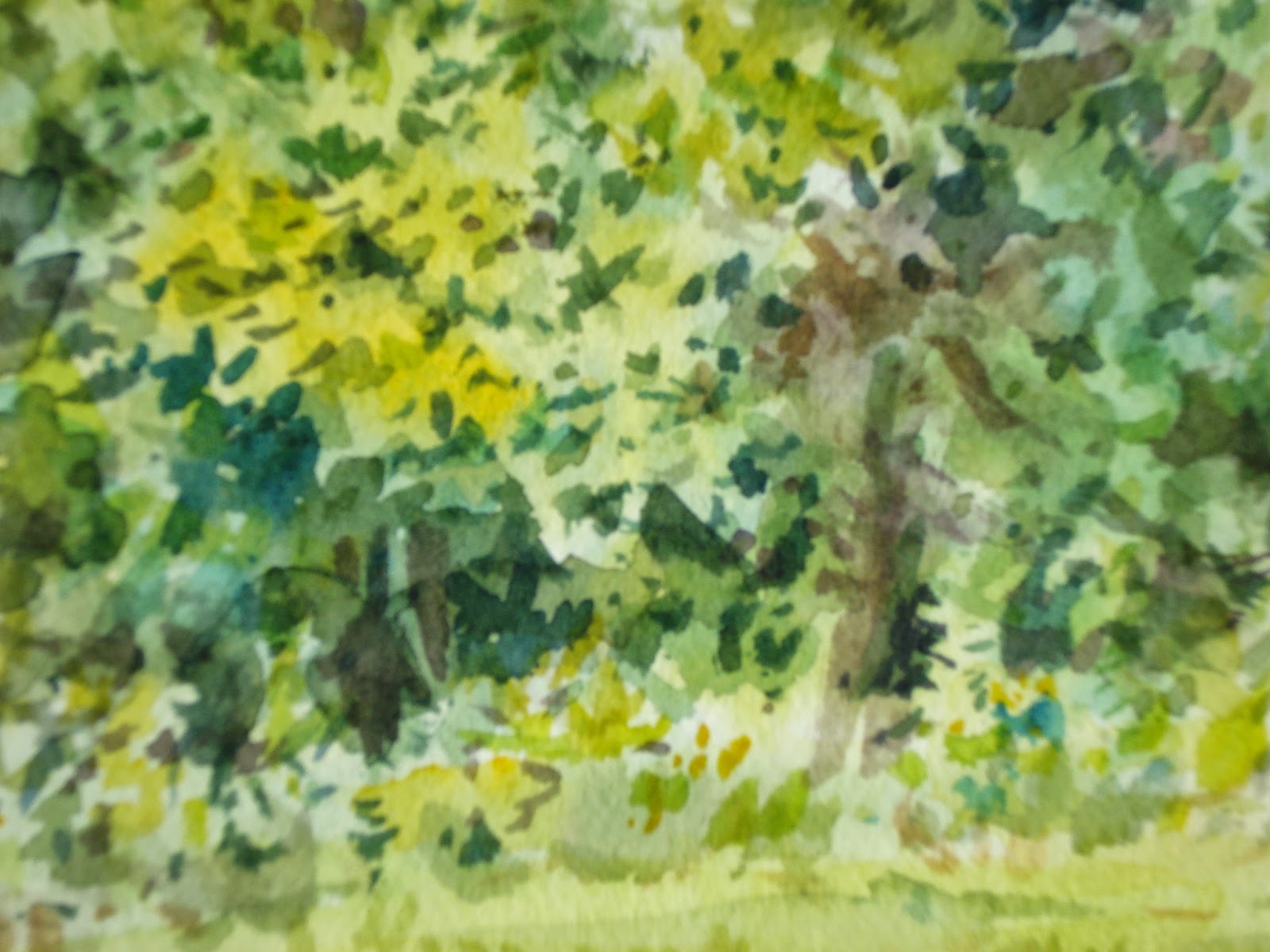 Elise Fine Art How to Paint Green Trees Using Watercolors
