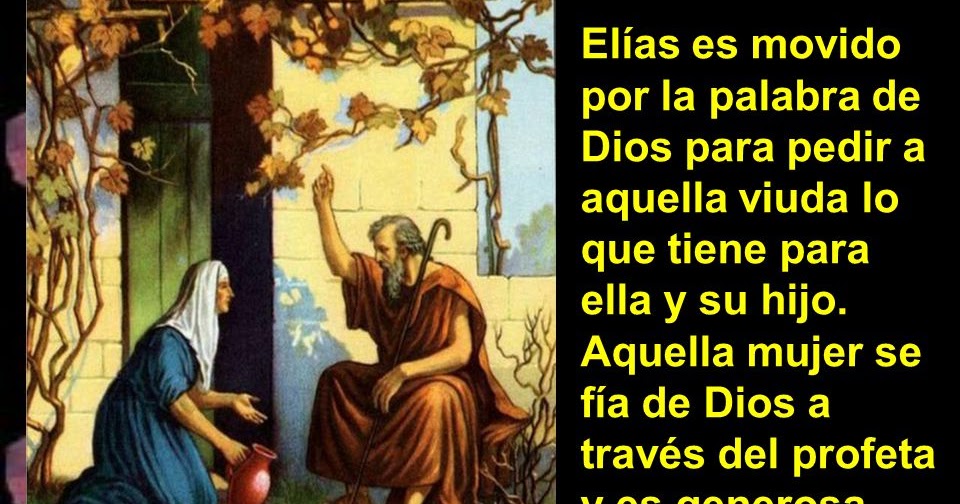 TEOLOGÍA DE MENOS A MAS ELIAS Y LA VIUDA DE SAREPTA