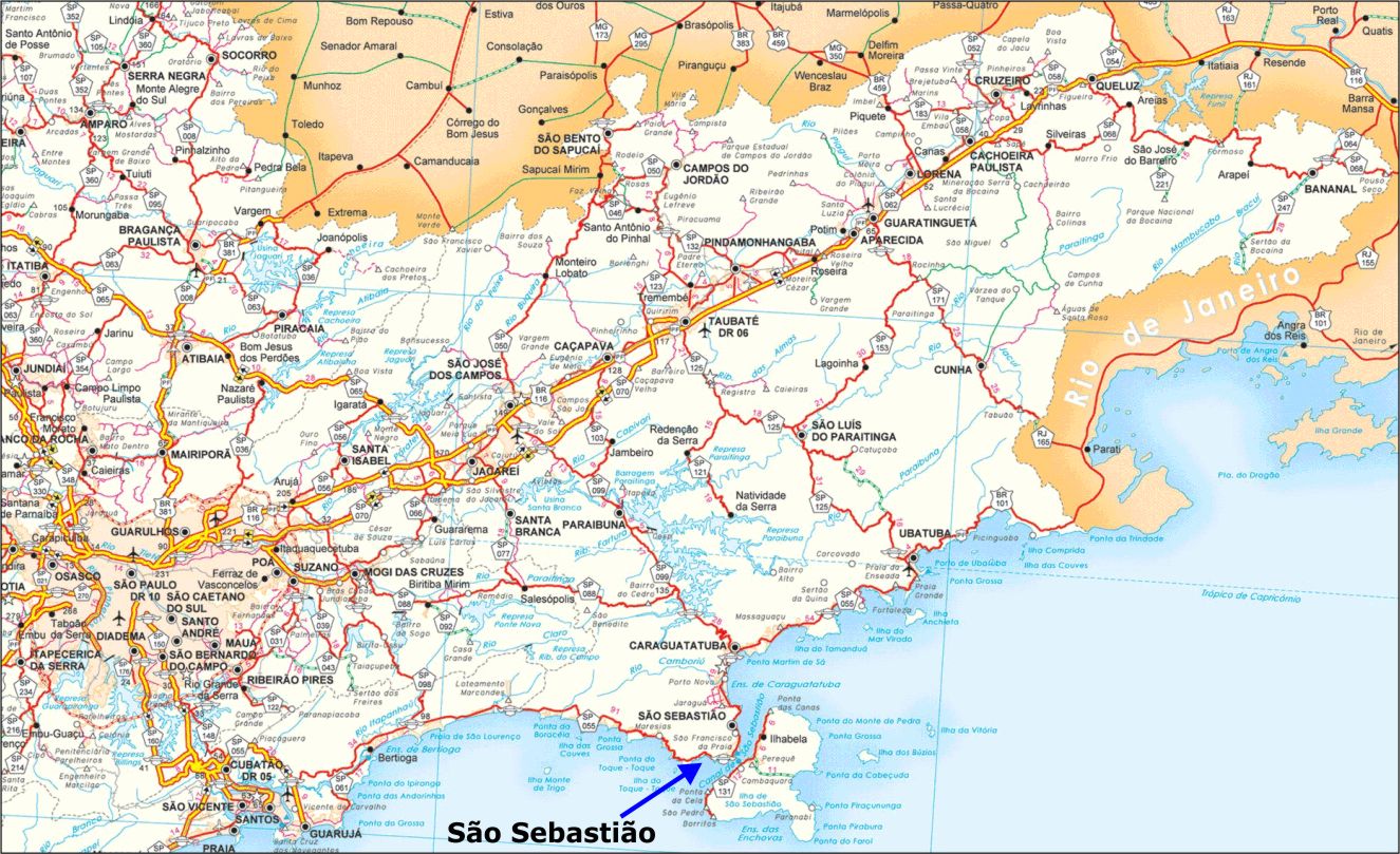 Mapas de São Sebastião SP MapasBlog
