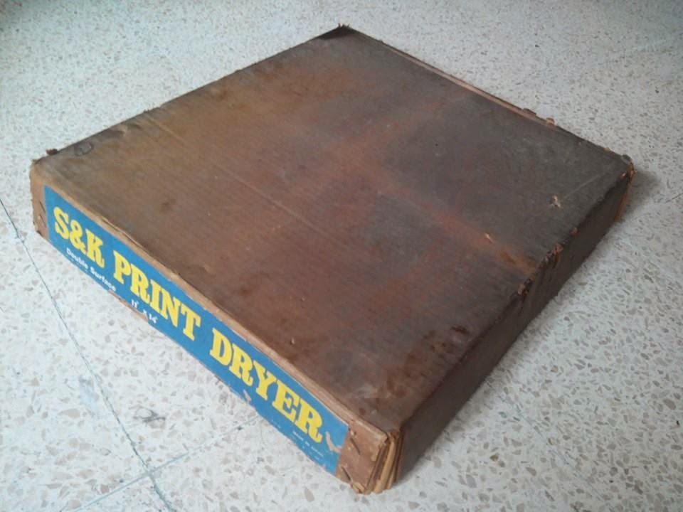 Djejak Masa ANTIQUE DARKROOM PHOTO PRINT DRYER w/ ELECTRIC CORD