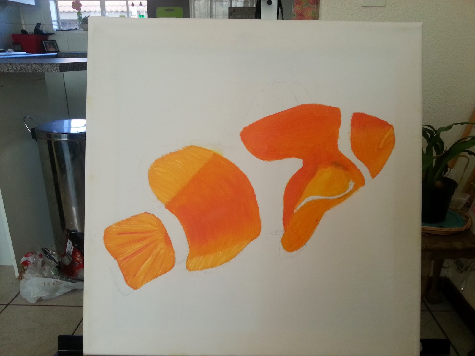How to paint a clown fish 2