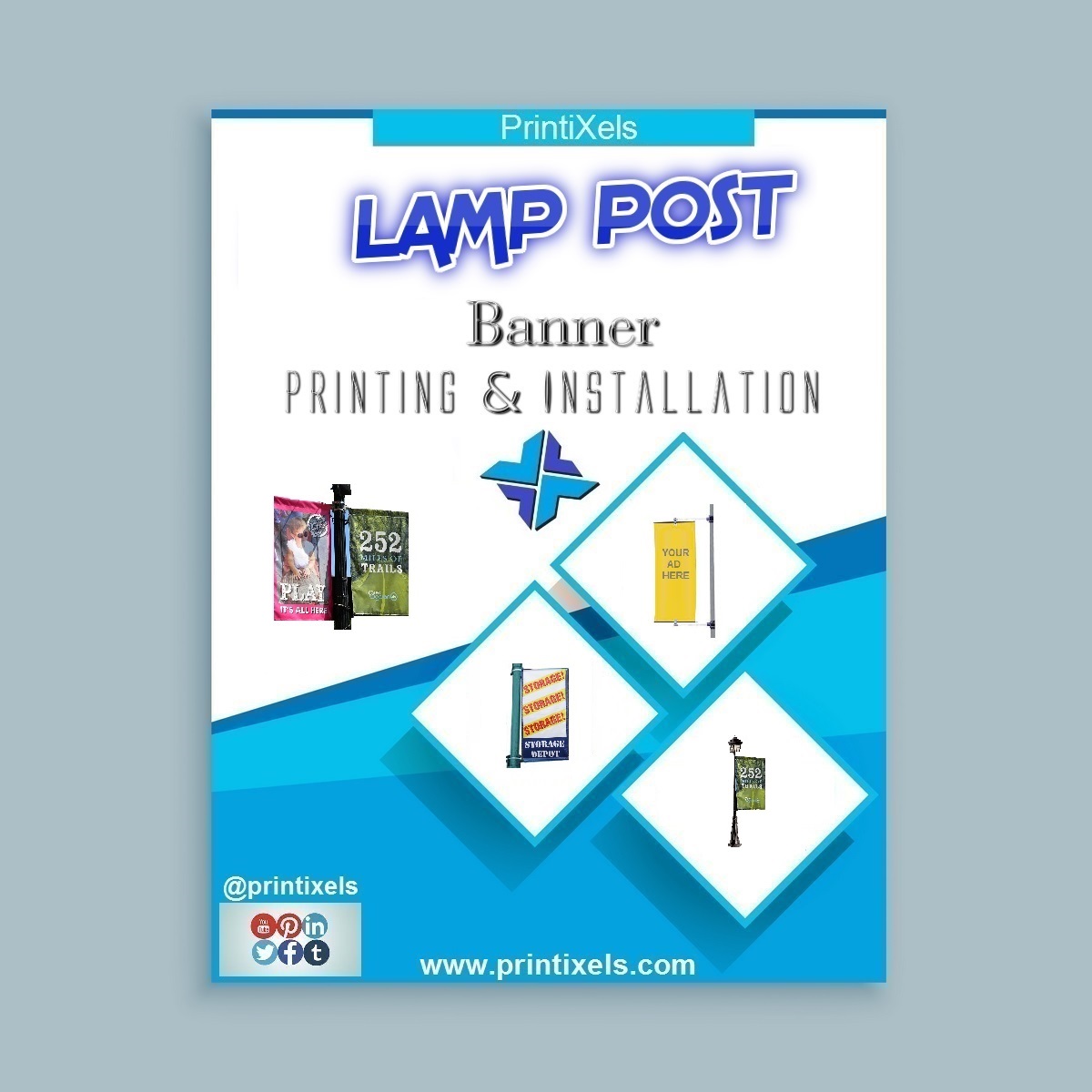 Lamp Post Banner Printing & Installation Lamp Post Banner Printing & Installation
