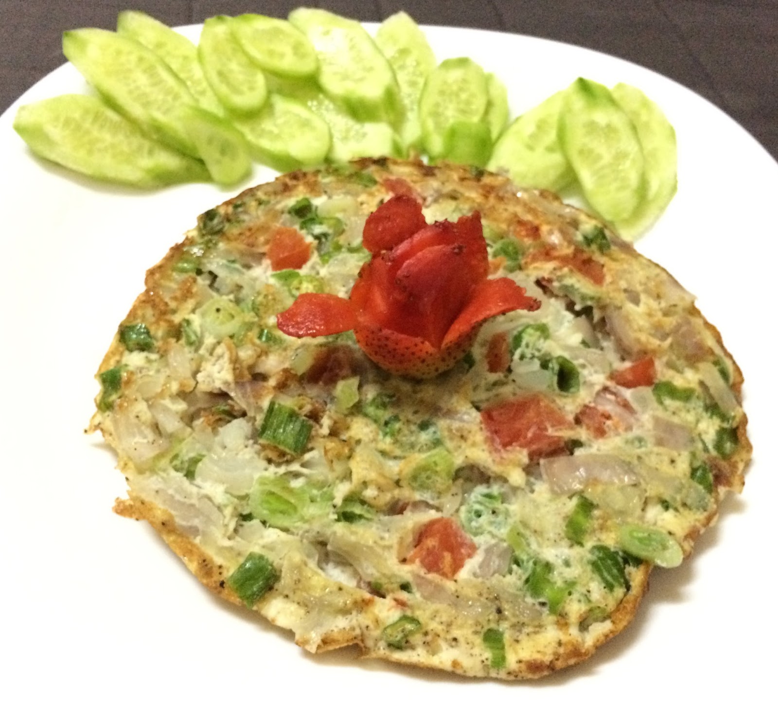 Sherly's MIcro Kitchen: Low - Calorie Diet Dish - 3 Egg white Vegetable