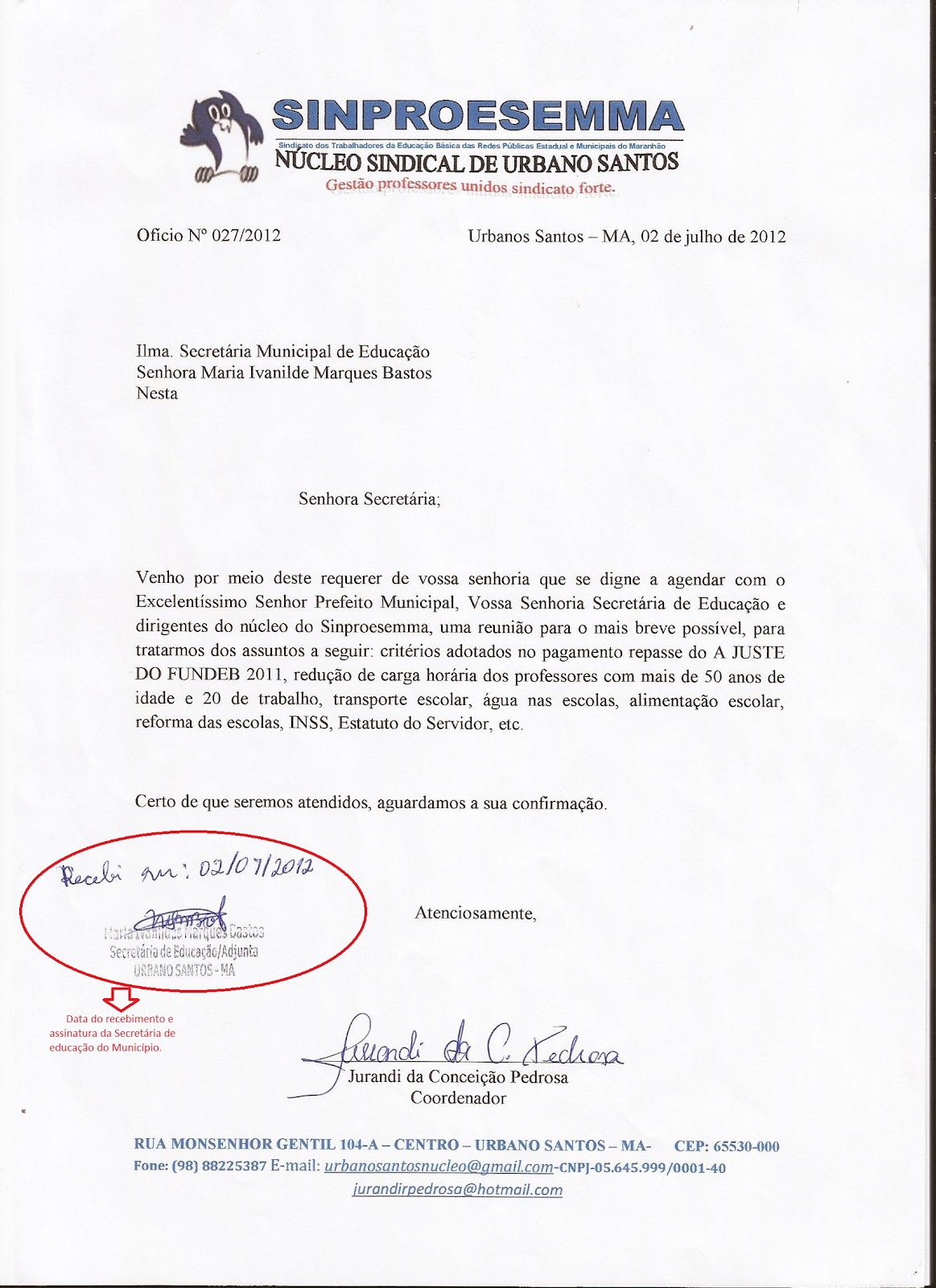 Levantamento Efetuado Pela Secretaria De Educação De Certo Município