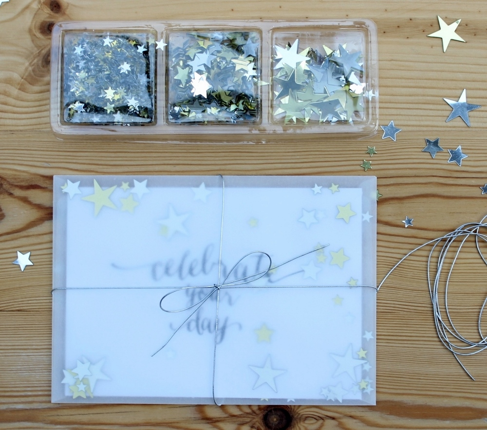 How to make a confetti envelope card