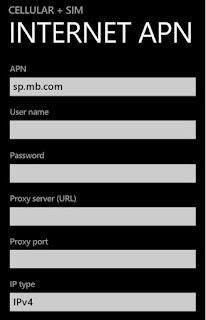 Public Mobile internet and MMS APN Settings for Windows Phone/