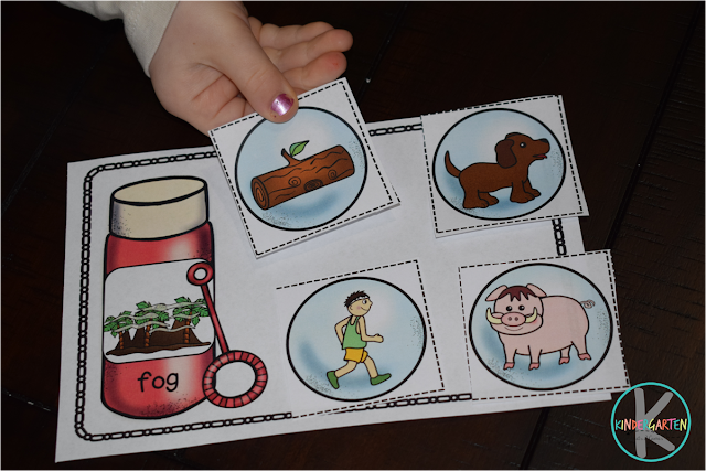 fun word families practice for preschool, kindergarten, first grade